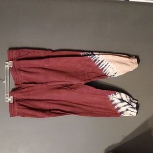 Tye dyed ankle joggers